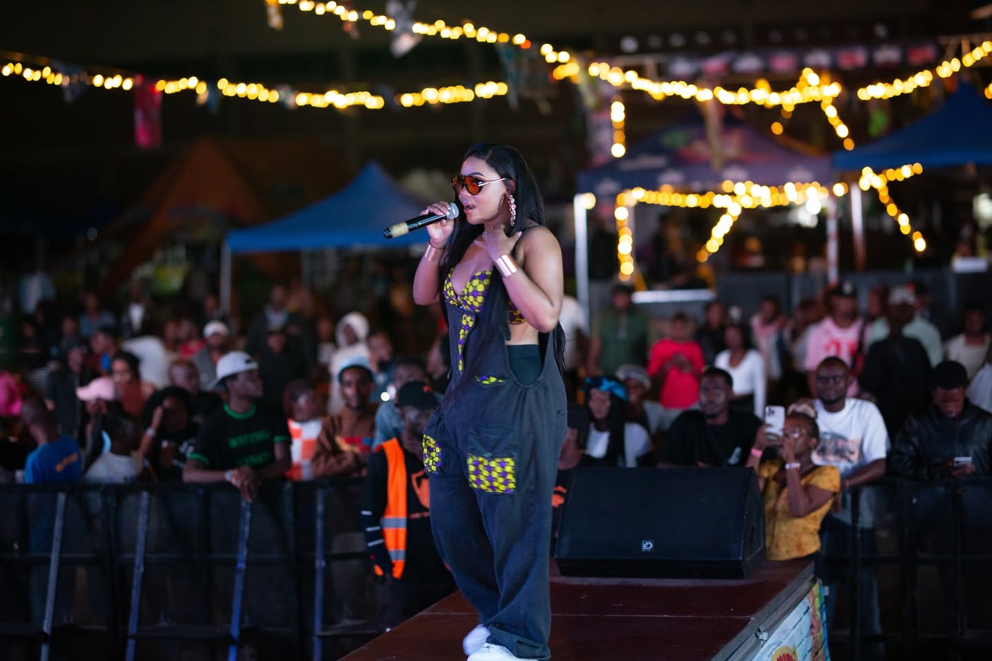 Cleo Ice Queen Performing Live on Stadium Stage