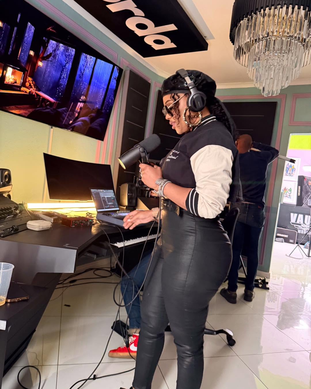 Cleo Ice Queen Hosting SuperSport Broadcast